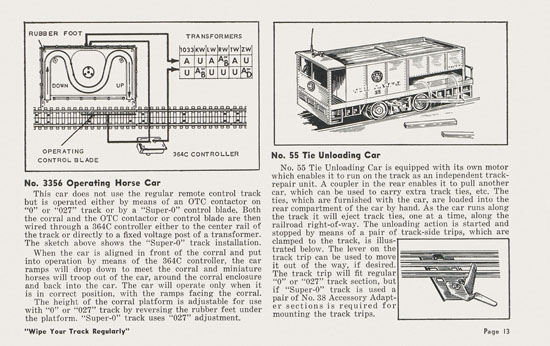 Lionel Instructions for Assembling and Operating 1957