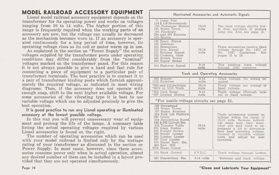 Lionel Instructions for Assembling and Operating 1957