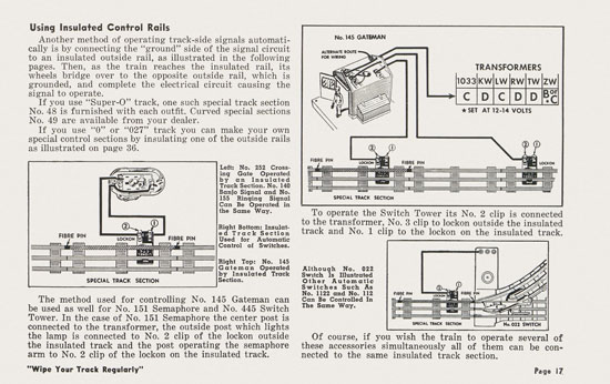 Lionel Instructions for Assembling and Operating 1957