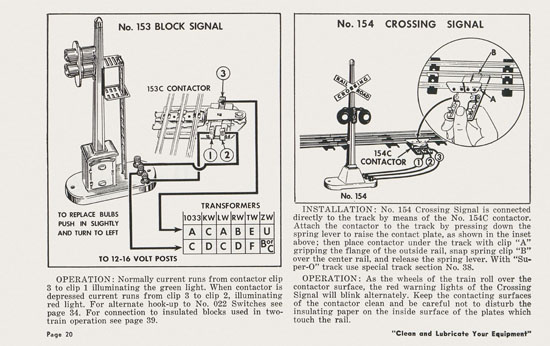 Lionel Instructions for Assembling and Operating 1957