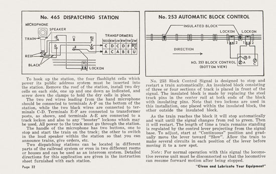 Lionel Instructions for Assembling and Operating 1957