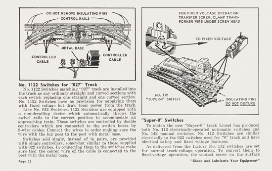 Lionel Instructions for Assembling and Operating 1957