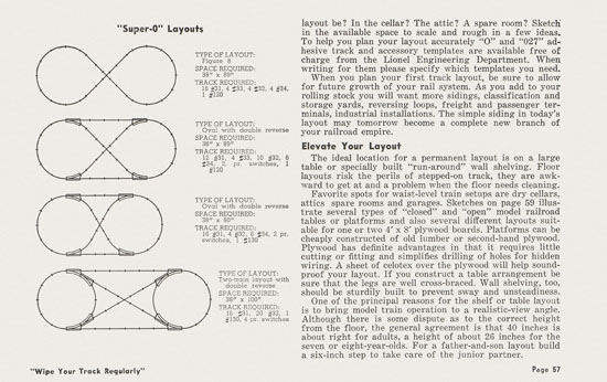 Lionel Instructions for Assembling and Operating 1957