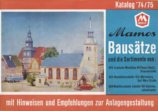 Mamos Bausätze Katalog 1974-1975