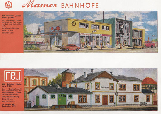 Mamos Bausätze Katalog 1974-1975