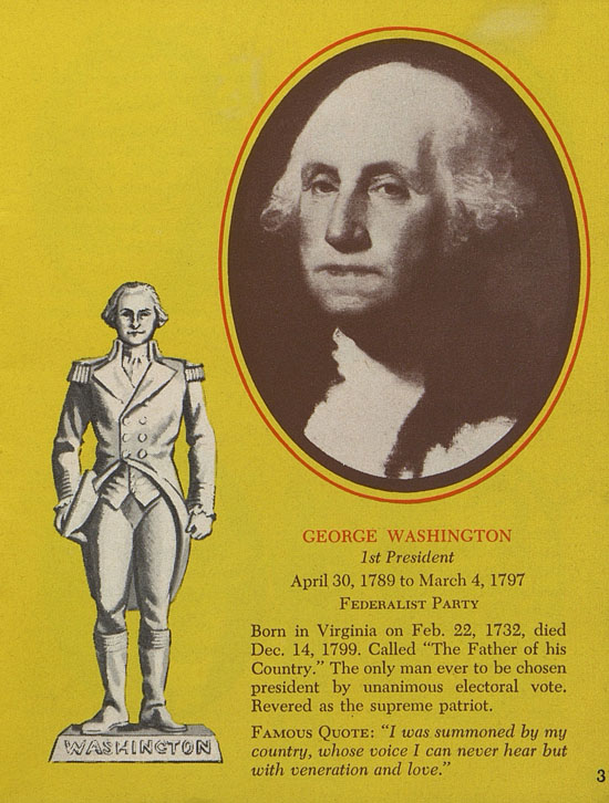 Seite 3 Louis Marx American Presidents in Miniature 1958