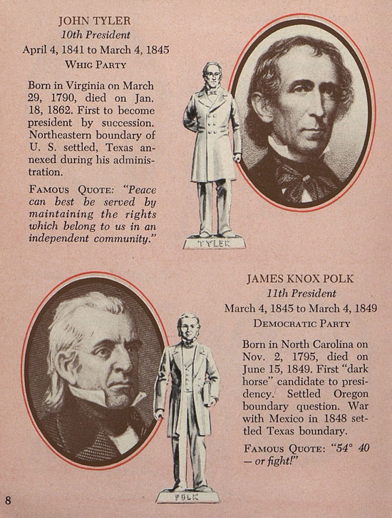 Seite 8 Louis Marx American Presidents in Miniature 1958