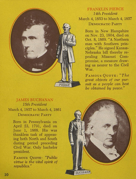 Seite 10 Louis Marx American Presidents in Miniature 1958