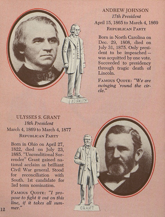 Seite 12 Louis Marx American Presidents in Miniature 1958