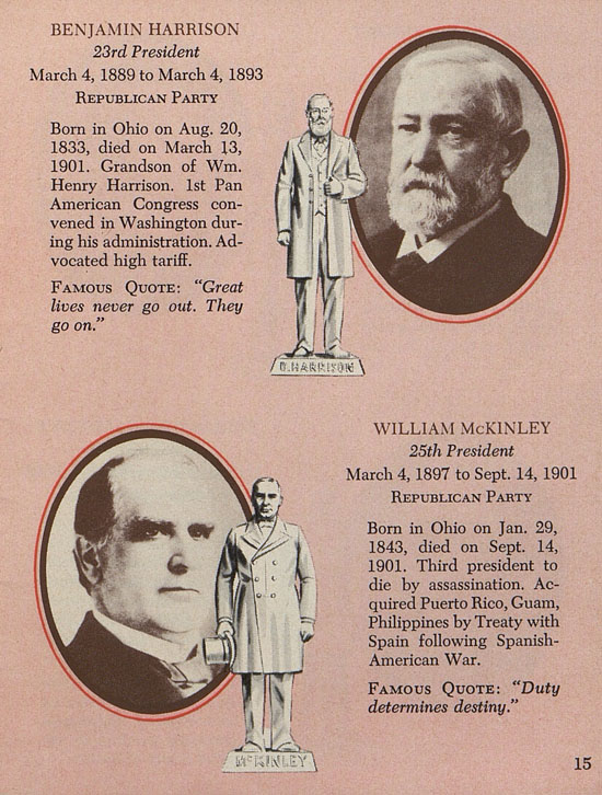 Seite 15 Louis Marx American Presidents in Miniature 1958