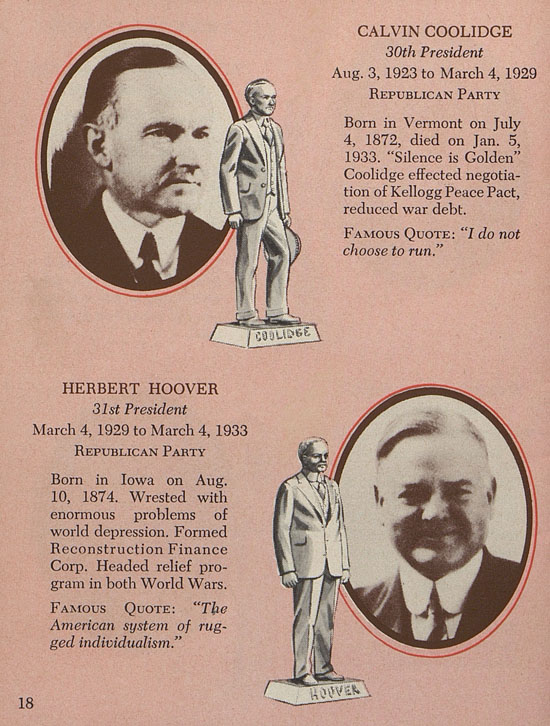 Seite 18 Louis Marx American Presidents in Miniature 1958