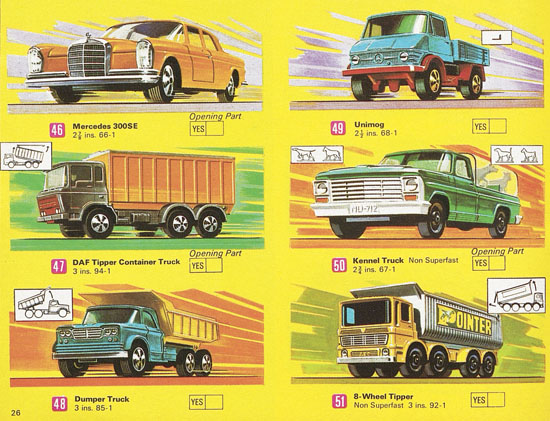 Matchbox Katalog 1970