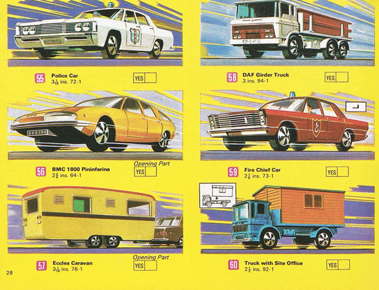 Matchbox Katalog 1970