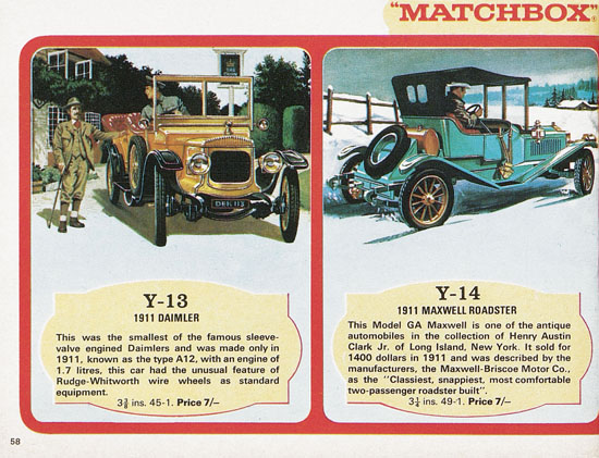 Matchbox Katalog 1970