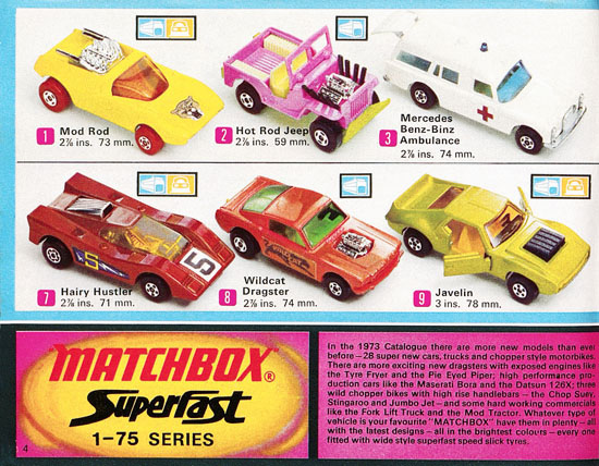 Seite 4 Matchbox Katalog 1973