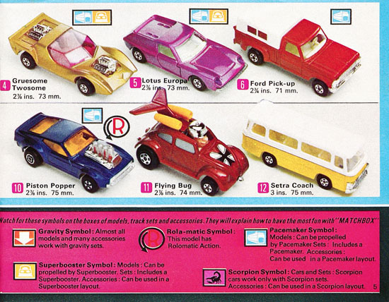 Seite 5 Matchbox Katalog 1973