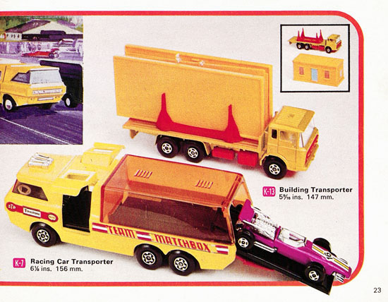 Seite 23 Matchbox Katalog 1973