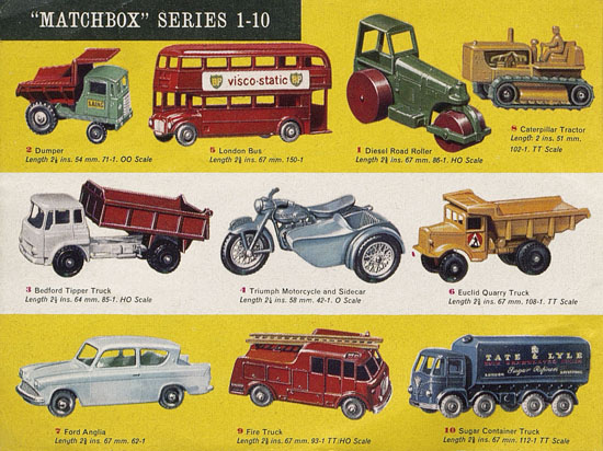 Seite 2 Matchbox Katalog 1963 International Pocket Catalogue 2d