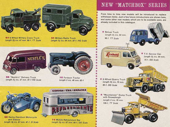 Seite 9 Matchbox Katalog 1963 International Pocket Catalogue 2d