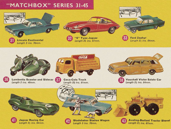 Seite 6 Matchbox Collectors catalogue USA Edition 1965