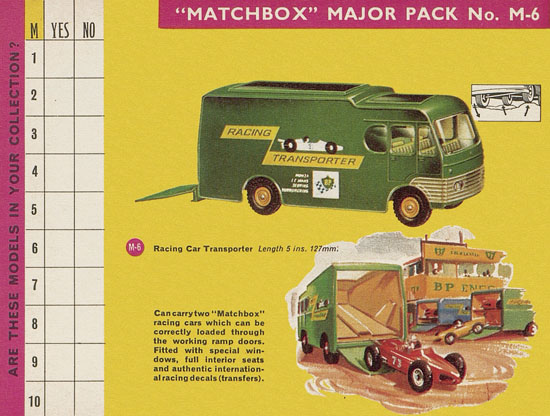 Seite 18 Matchbox Collectors catalogue USA Edition 1965