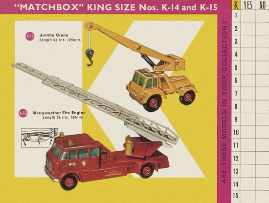 Seite 24 Matchbox Collectors catalogue USA Edition 1965
