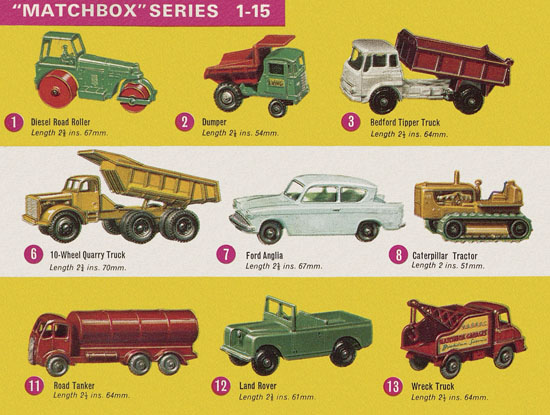 Seite 2 Matchbox Collectors catalogue USA Edition 1964