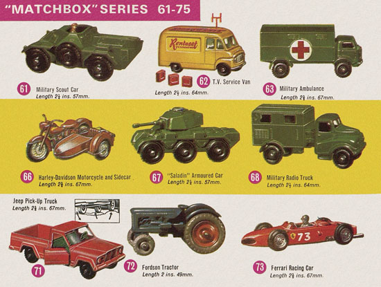 Seite 10 Matchbox Collectors catalogue USA Edition 1964