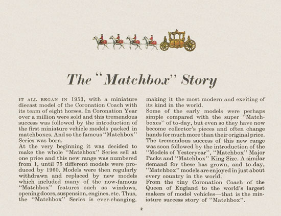 Matchbox Collectors Guide USA Edition 1966