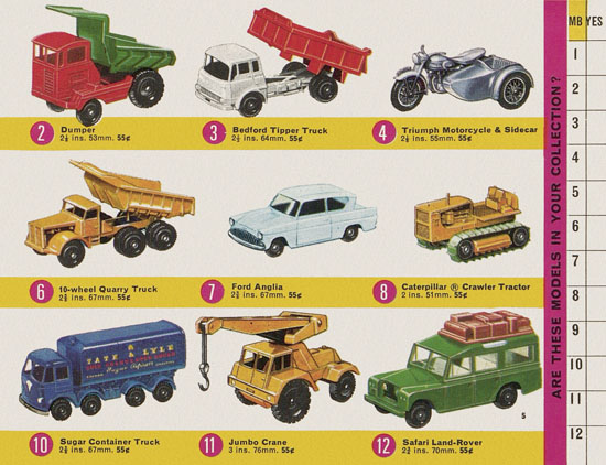 Seite 5 Matchbox Collectors Guide USA Edition 1966