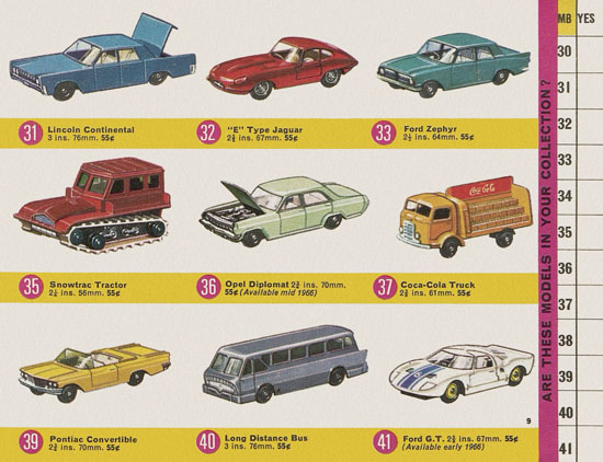 Seite 9 Matchbox Collectors Guide USA Edition 1966