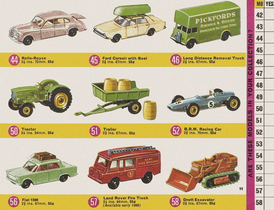 Seite 11 Matchbox Collectors Guide USA Edition 1966