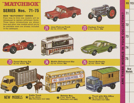 Seite 14 Matchbox Collectors Guide USA Edition 1966