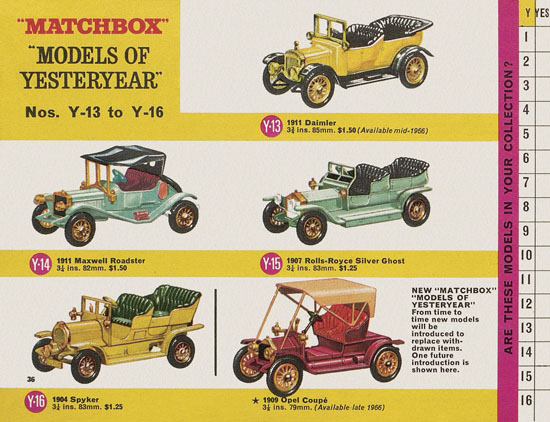 Seite 36 Matchbox Collectors Guide USA Edition 1966