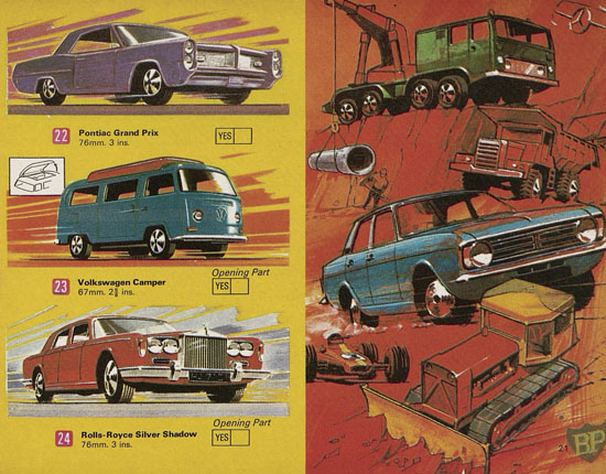 Seite 21 Matchbox catalog USA Edition 1970