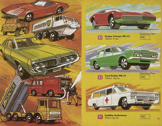 Seite 27 Matchbox catalog USA Edition 1970