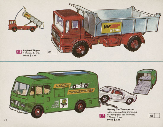 Seite 38 Matchbox catalog USA Edition 1970