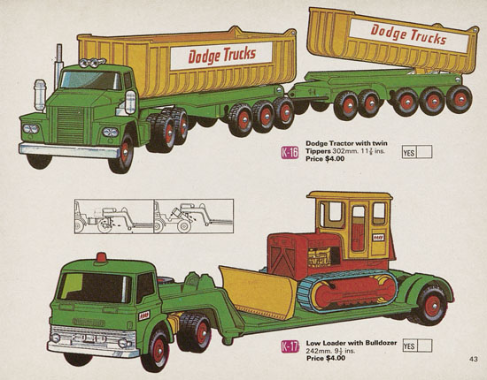 Seite 43 Matchbox catalog USA Edition 1970