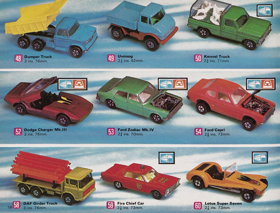 Matchbox catalog USA Edition 1972