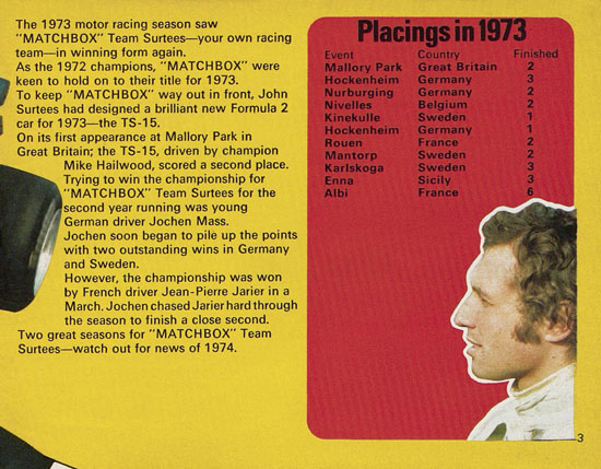 Matchbox catalogue 1974