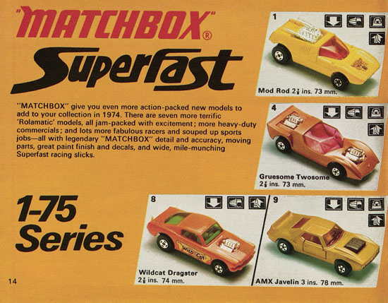 Matchbox catalogue 1974