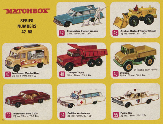 Matchbox Catalogue 1967