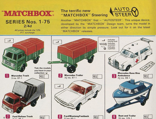 Matchbox Katalog 1969