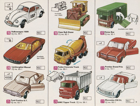 Matchbox Katalog 1969