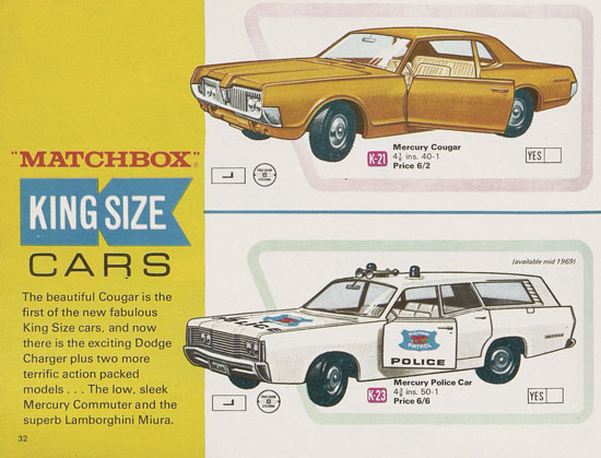 Matchbox Katalog 1969