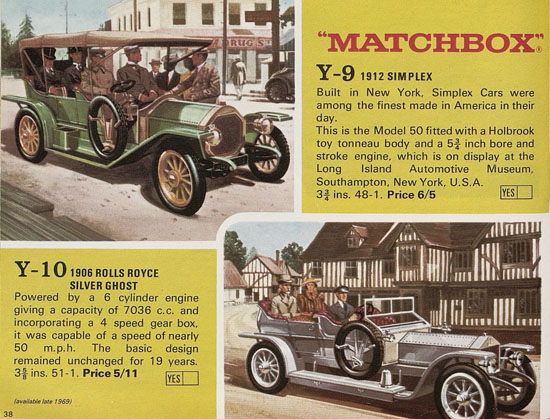 Matchbox Katalog 1969