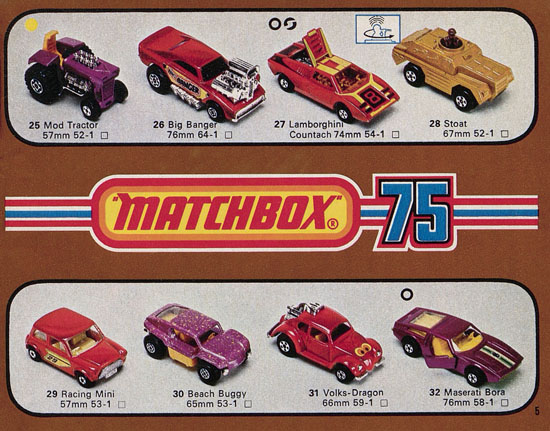 Matchbox catalogue 1976