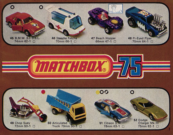 Matchbox catalogue 1976
