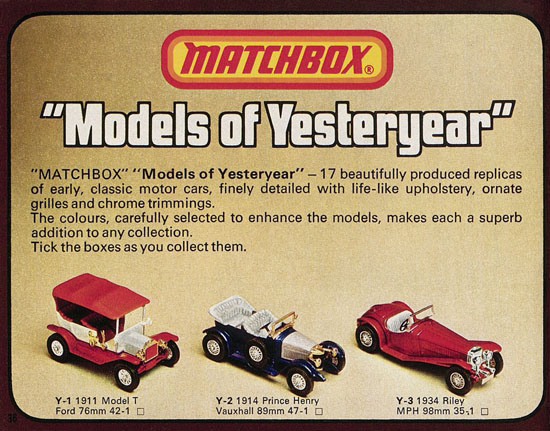 Matchbox catalogue 1976