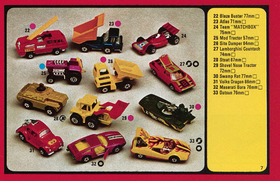 Matchbox catalogue 1977